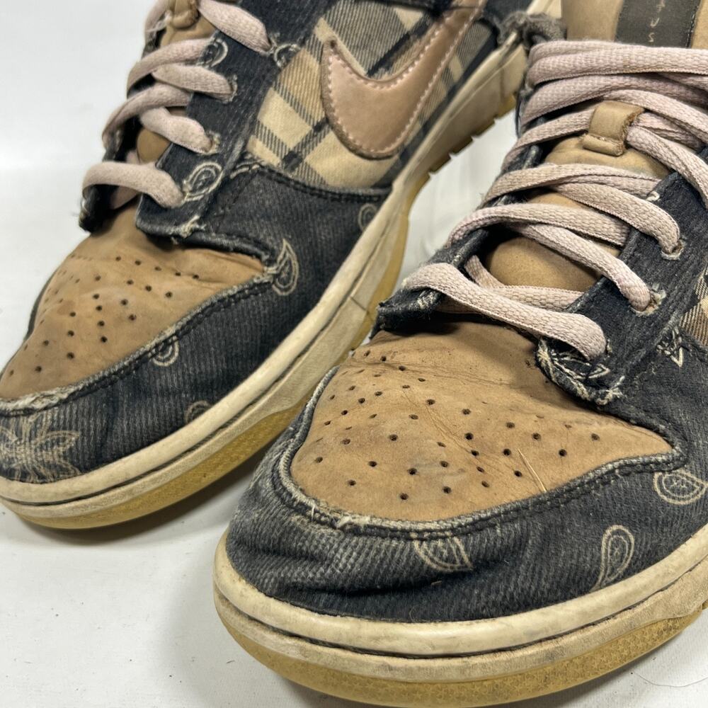 Nike SB Dunk Low Travis Scott Mens 9 Suede Cactus Jack CT5053-001 Sneaker Black - Picture 3 of 16